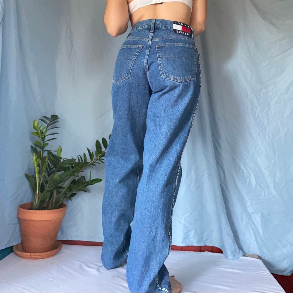 VINTAGE TOMMY HILFIGER jeans with details on sides